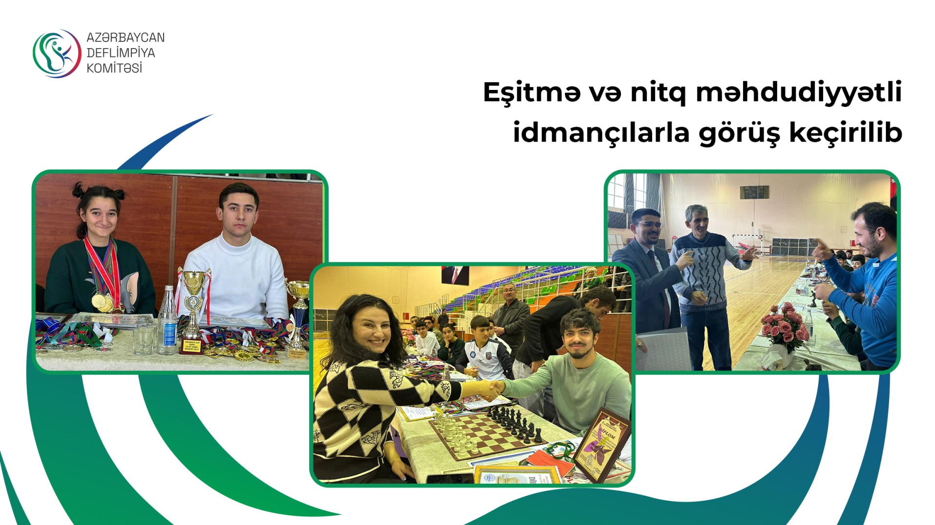 Eşitmə məhdudiyyətli idmançılarla görüş keçirilib