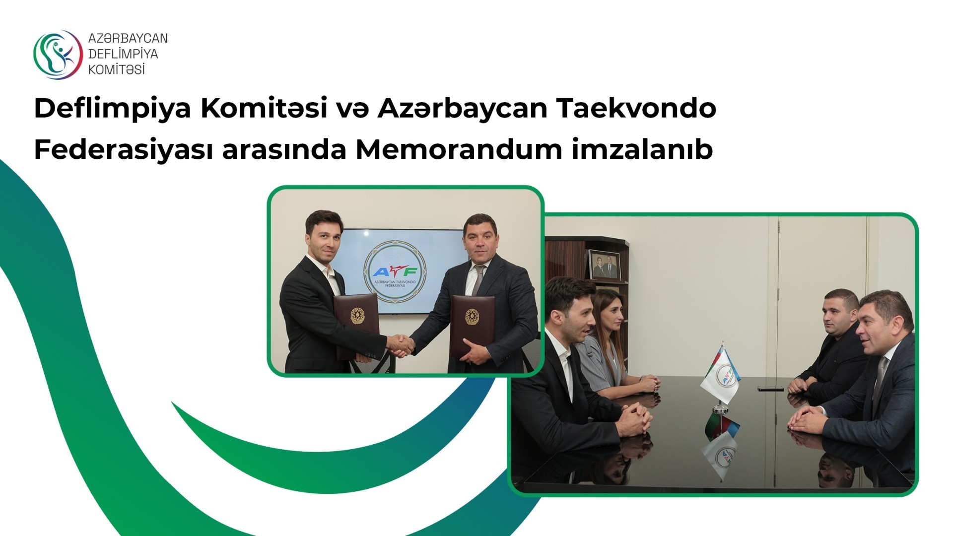MOU signed between Deaflympic Committee and Azerbaijan Taekwondo Federation