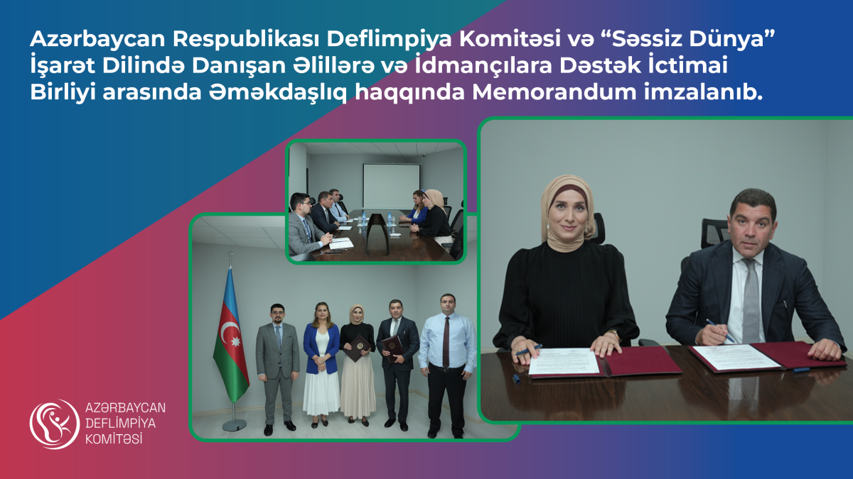 MOU signed between the Deaflympic Committee and the “Silent World Support for the Disabled and Athletes Speaking Sign Language”